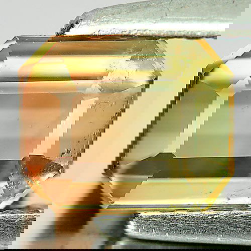 Natural Bi Color Tourmaline 1.49 Ct. Octagon Shape 6.6 x 5.5 Mm. Unheated Gemstone From Nigeria (1 of 3)