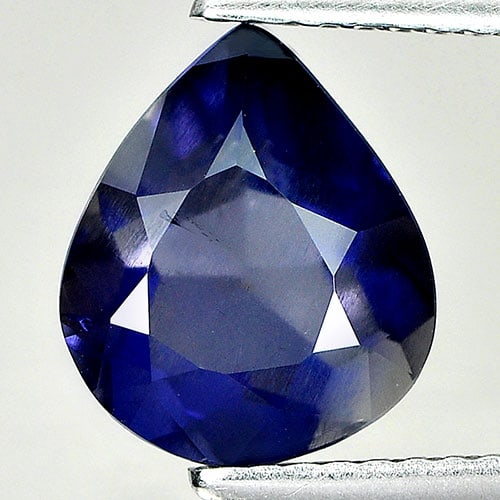 Natural Iolite Violet Blue 2.29 Ct. Pear Shape 10 x 8.5 Mm. Gemstone Unheated From Madagascar (1 of 3)