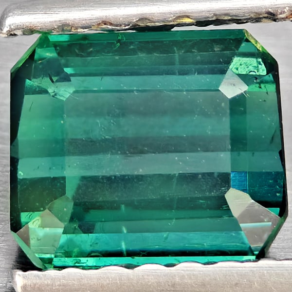 Natural Green Tourmaline 1.06 Ct. Octagon Shape 5.5 x 5.4 Mm Gemstone From Nigeria (1 of 3)
