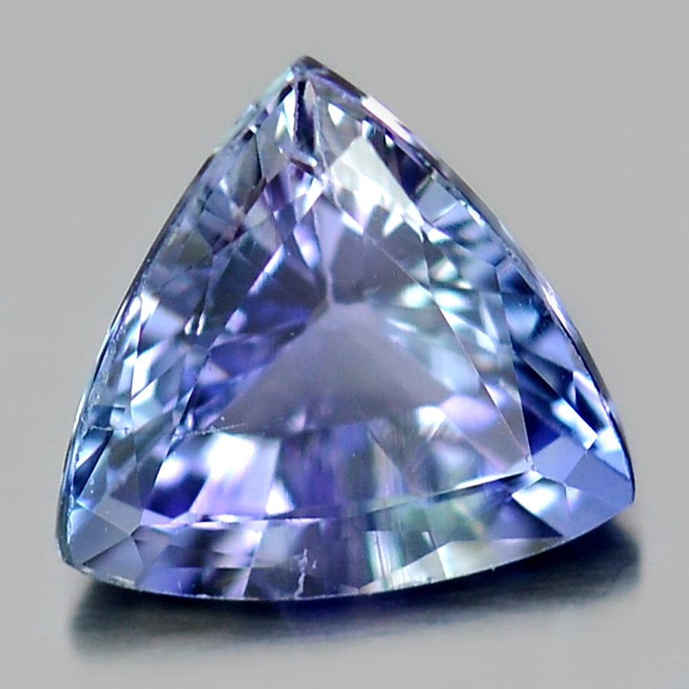Natural Violetish Blue Tanzanite 1.04 Ct. Trilliant Shape 6.6 Mm. Gemstone From Tanzania (1 of 3)