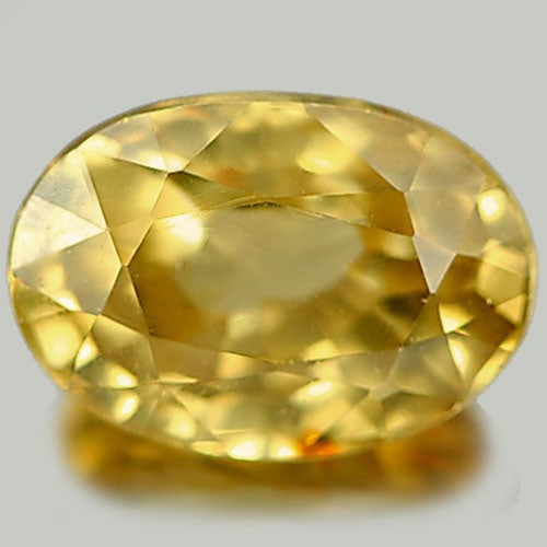 Natural Yellow Zircon 2.65 Ct. Oval Shape 8.9 x 6.2 Mm. Gemstone From Cambodia (1 of 3)
