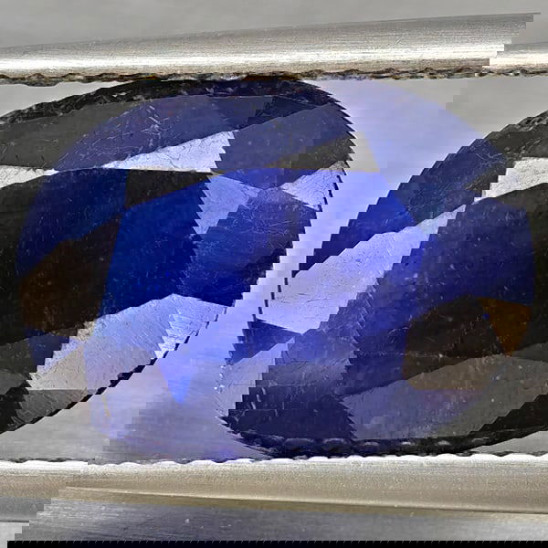 Natural Blue Sapphire 5.70 Ct. Oval Shape 12.2 x 9.4 Mm Gemstone from Madagascar (1 of 3)