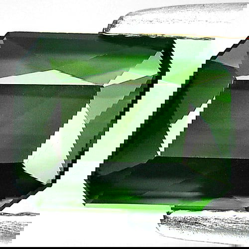 Natural Green Tourmaline 1.36 Ct. Octagon Shape 7.4 x 5.9 Mm. Gemstone From Nigeria (1 of 3)