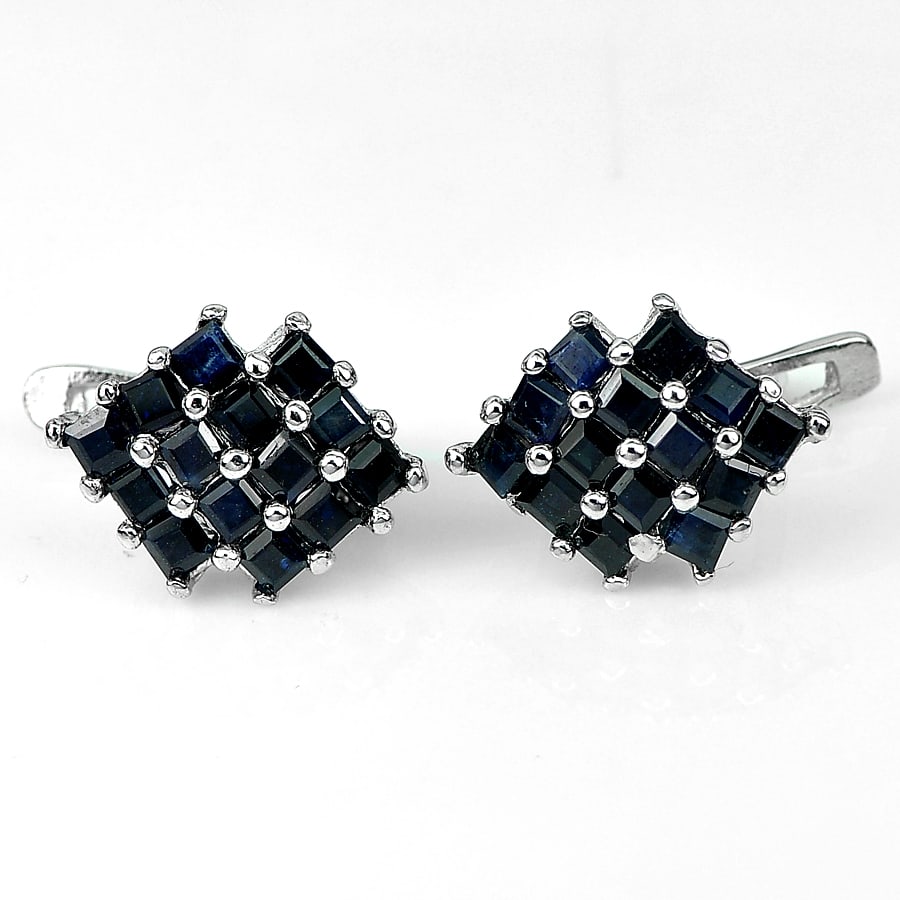 Natural Blue Sapphire 925 Sterling Silver Jewelry Earrings 5.05 Grams: Product ID: 205100226 Product Name: Sterling Silver Earrings Product Type: 925 Sterling Silver Fine Jewelry Jewelry Weight: 5.05 Grams. Gemstones Color: Blue Metal: Solid Silver 92.5%. Gemstone Detail