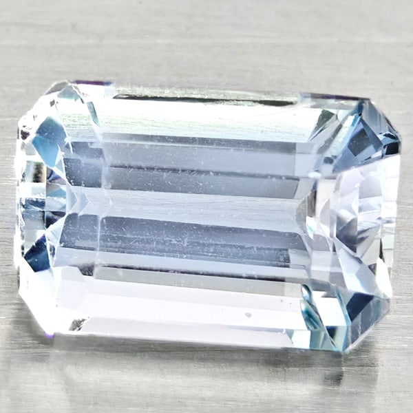 Natural Light Blue Aquamarine 1.40 Ct. Octagon Shape 8 x 5.4 Mm Gemstone from Brazil (1 of 3)
