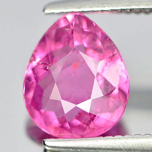 Natural Pink Tourmaline 1.17 Ct. Pear Shape 7.9 x 6.6 Mm. Unheated Gemstone From Nigeria (1 of 3)
