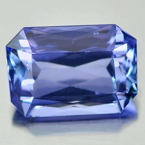 Natural Violetish Blue Tanzanite 1.39 Ct. VVS Octagon Shape 7.5 x 5.3 Mm. Gemstone From Tanzania (1 of 3)