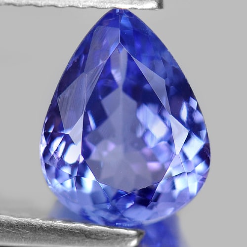Natural Violetish Blue Tanzanite 1.63 Ct. VVS Pear Shape 9.1 x 6.8 Mm. Gemstone From Tanzania (1 of 3)