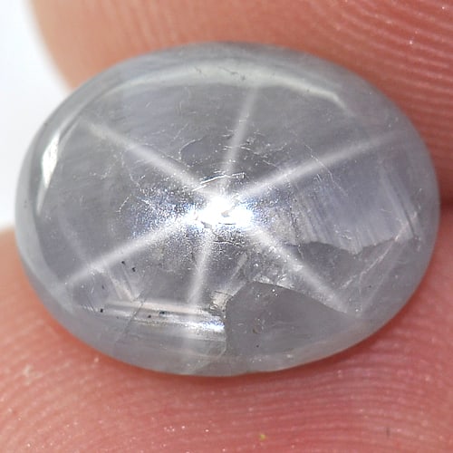 Natural Blue Sapphire 5.48 Ct. Oval Cabochon Shape 11.4 x 9.1 Mm Gemstone From Thailand (1 of 3)