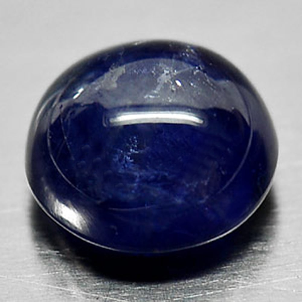Natural Blue Sapphire 1.44 Ct. Round Cabochon Shape 6.1 Mm. Gemstone From Sri lanka (1 of 3)