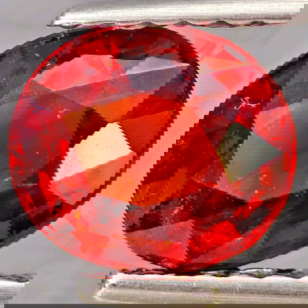 Natural Orangish Red Spessartine Garnet 1.26 Ct. Oval Shape 6.8 x 5.9 Mm Gemstones From Namibia (1 of 3)