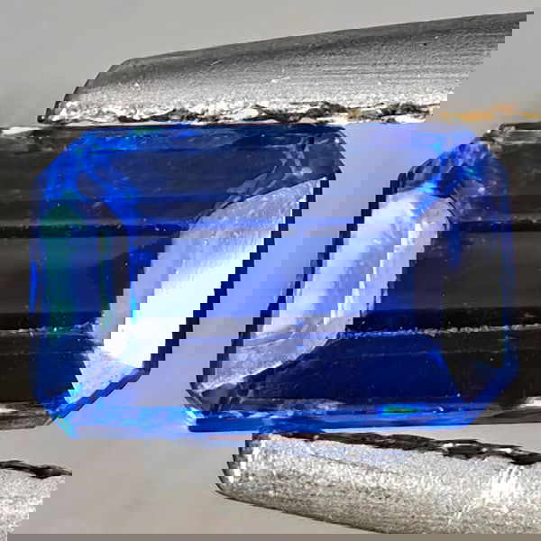 Natural Blue Kyanite 1.02 Ct. Octagon Shape 6.4 x 4.4 Mm Gemstone From Sri Lanka (1 of 3)