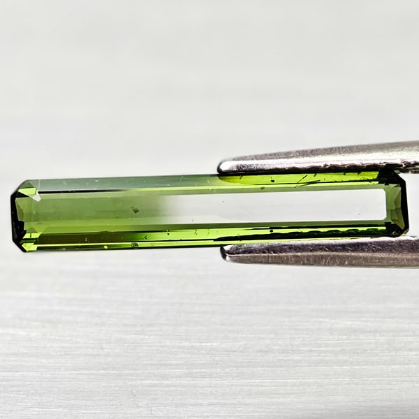 Natural Green Tourmaline 1.02 Ct. Octagon Shape 17.3 x 3.2 Mm Gemstone From Nigeria (1 of 3)
