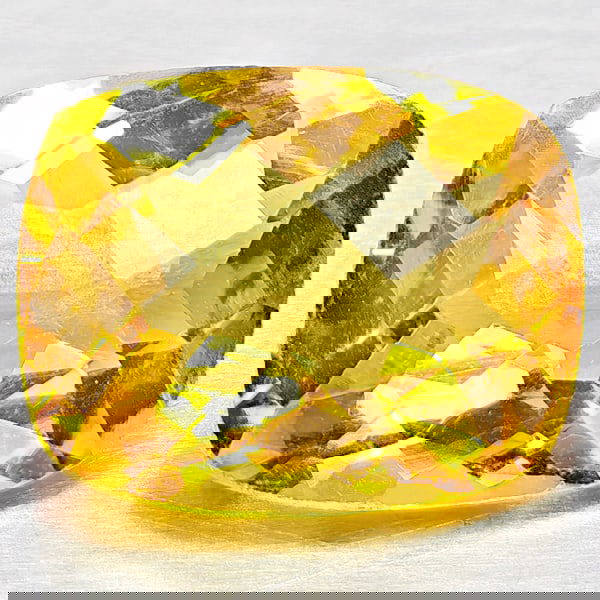 Natural Yellow Citrine 2.49 Ct. Cushion Checkerboard 10.2 x 8.1 x 5.1 Mm. Gemstone From Brazil (1 of 3)