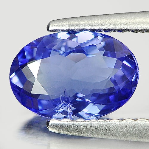 Natural Violet Blue Tanzanite 0.97 Ct. Oval Shape 8 x 5.5 Mm Gemstone From Tanzania (1 of 3)
