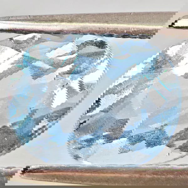 Natural Baby Blue Aquamarine 1.52 Ct. Oval Shape 8.5 x 7.8 Mm Gemstone From Brazil (1 of 3)