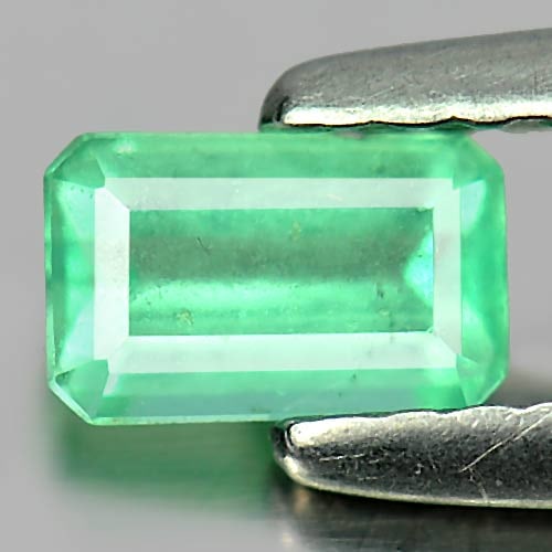 Natural Green Emerald 0.36 Ct. Octagon Shape 5.3 x 3.3 Mm. Gemstone From Columbia (1 of 3)