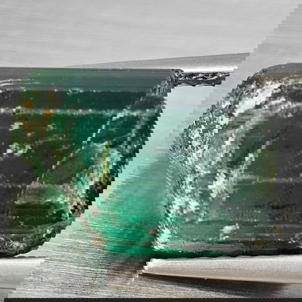 Natural Green Tourmaline 7.35 Ct. Rough Shape 11.4 x 8.1 Mm Gemstone From Nigeria (1 of 3)