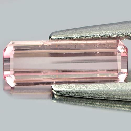 Natural Pink Tourmaline 0.65 Ct. Octagon Shape 9.1 x 3.3 Mm Gemstone From Nigeria (1 of 3)