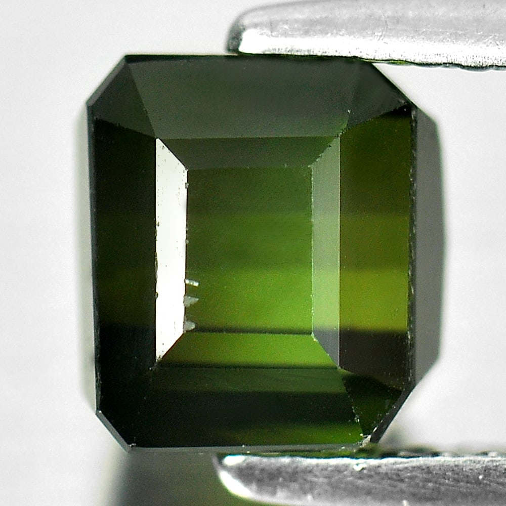 Natural Green Tourmaline 2.30 Ct. Octagon Shape 6.9 x 6.4 Mm Gemstone From Nigeria (1 of 3)