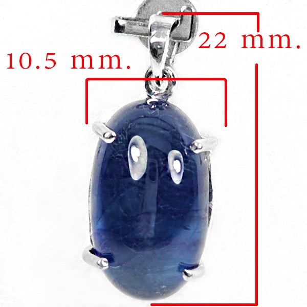 925 Sterling Silver Pendant Jewelry With Natural Blue Sapphire Oval Cabochon: Product ID: 502100490 Product Type: 925 Sterling Silver Fine Jewelry Jewelry Weight: 17.51 Grams. Gemstones Color: Blue Metal: Solid Silver 92.5%. Gemstone Detail: At Your Service: At Treasure of Gems