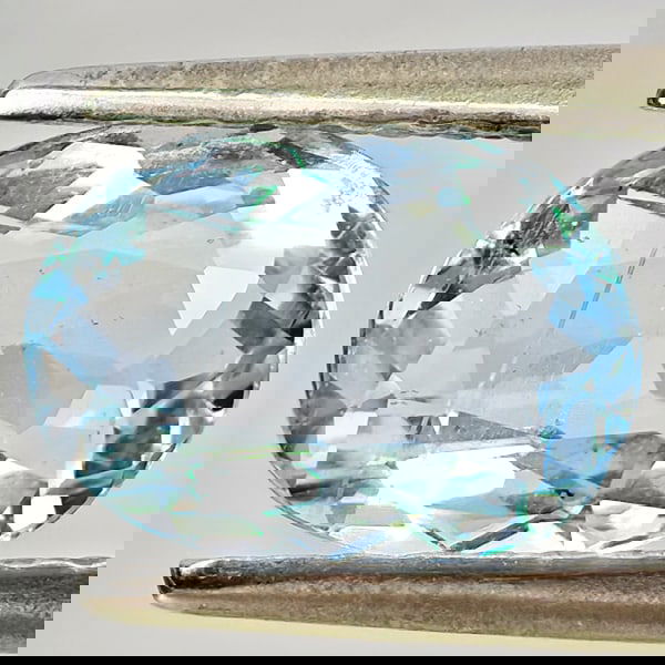 Natural Baby Blue Aquamarine 1.10 Ct. Oval Shape 8 x 6 Mm Gemstone From Brazil (1 of 3)