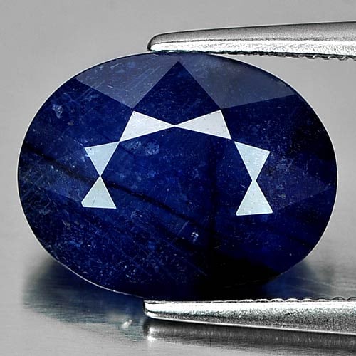 Natural Blue Sapphire 6.18 Ct. Oval Shape 12.6 x 9.8 Mm Gemstone from Madagascar (1 of 3)