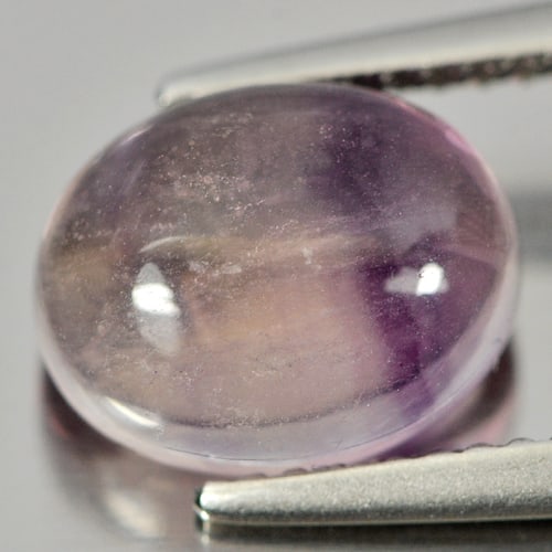 Natural Multi Color Fluorite 3.54 Ct. Oval Cabochon Shape 10 x 8 Mm Gemstone From Brazil (1 of 3)