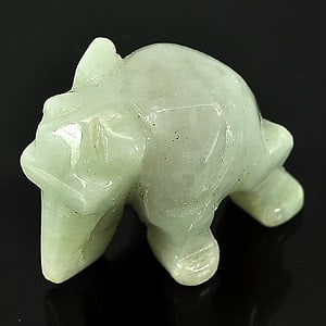 Natural White Green Jade 65.68 Ct. Elephant Carving Shape 24 x 19.8 Mm Gemstone from Thailand: Product ID: 819806532 Product Name: Natural Jade Weight: 65.68 CT. Size: 24 x 19.8 x 16.7 MM. Shape: Carving Elephant Color: White Green Clarity:Opaque Luster: Good Gems Origin: Thailand Treatment: Un