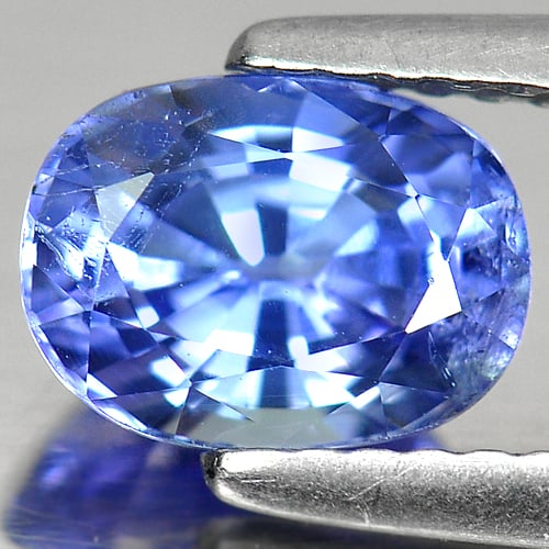Natural Violetish Blue Tanzanite 1.44 Ct. Oval Shape 7.2 x 5.7 Mm. Gemstone From Tanzania (1 of 3)