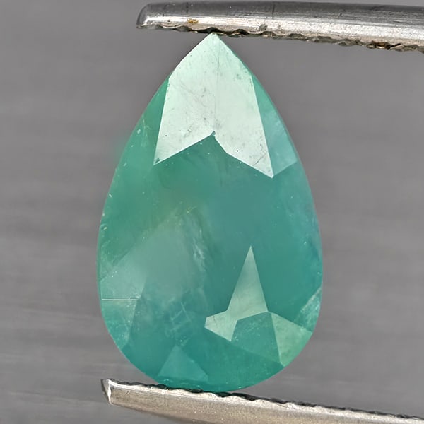 Natural Green Blueish Grandidierite 2.64 Ct. Pear Shape 11 x 7 Mm Gemstone From Madagascar (1 of 3)