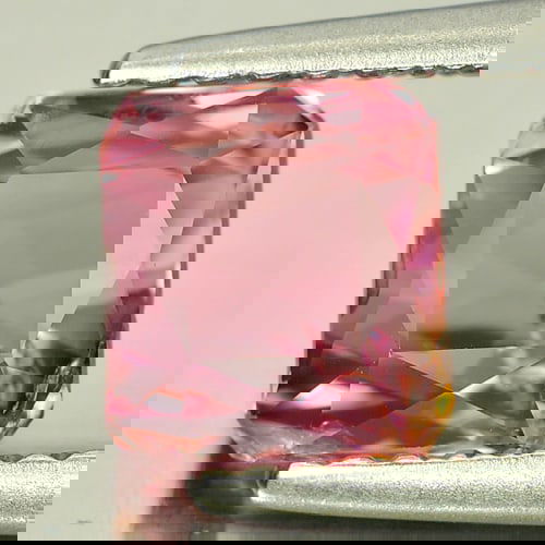 Natural Orangish Pink Tourmaline 1.62 Ct. Octagon Shape 6.5 x 5.9 Mm. Gemstone From Nigeria (1 of 3)