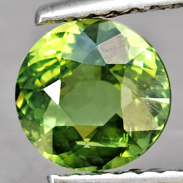 Natural Green Apatite 1.02 Ct. Round Shape 6.3 Mm Gemstone From Tanzania (1 of 3)