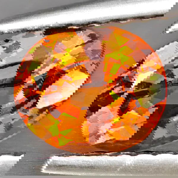 Natural Orange Spessartine Garnet 0.95 Ct. Oval Shape 6.6 x 5.7 Mm Gemstone From Namibia (1 of 3)