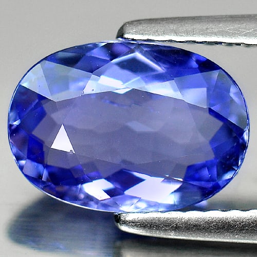 Natural Violetish Blue Tanzanite 2.15 Ct. Oval Shape 10.2 x 7.3 Mm. Gemstone From Tanzania (1 of 3)