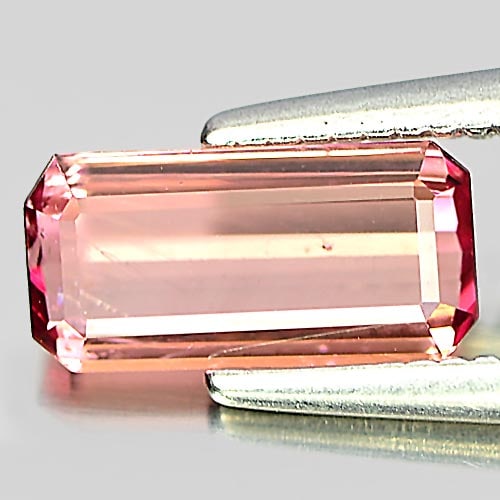 Natural Pink Tourmaline 0.80 Ct. Octagon Shape 8.5 x 4.1 Mm. Gemstone From Nigeria (1 of 3)