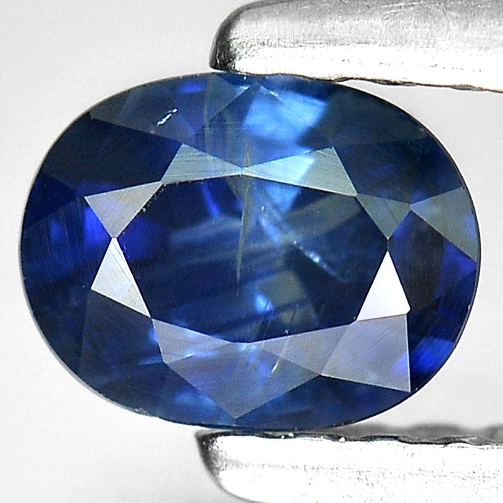 Natural Blue Sapphire 0.55 Ct. Oval Shape 5.3 x 4.1 Mm Gemstone From Thailand (1 of 3)