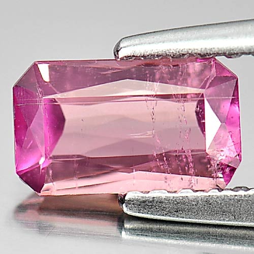 Natural Pink Tourmaline 0.61 Ct. Octagon Shape 7.1 x 4.2 Mm. Gemstone From Nigeria (1 of 3)