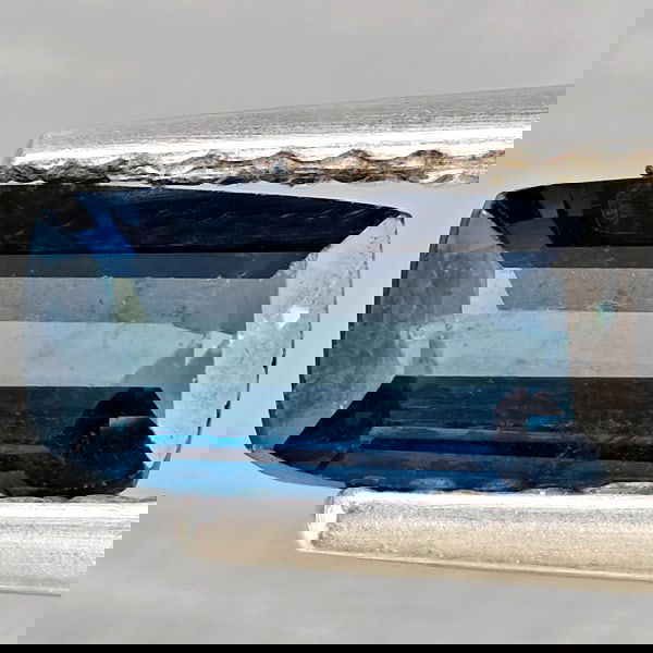 Natural Bluish Green Tourmaline 0.93 Ct. Cushion Shape 7.3 x 3.9 Mm Gemstone from Nigeria (1 of 3)