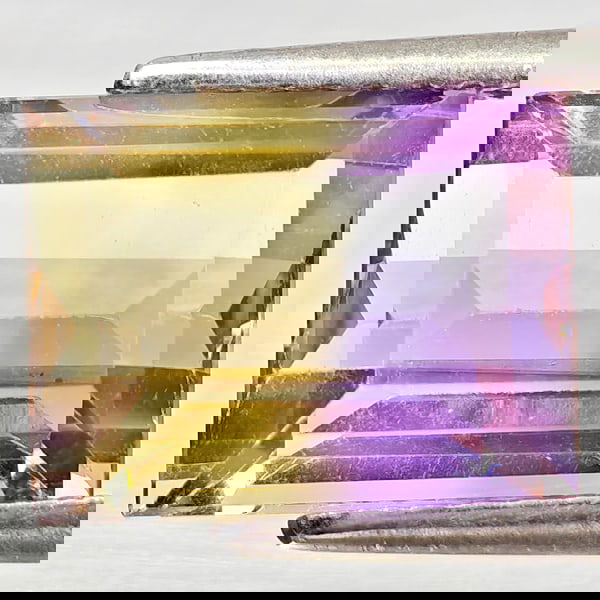 Natural Bi Color Ametrine 3.98 Ct. Octagon Shape 10.2 x 8 Mm Gemstone From Bolivia (1 of 3)