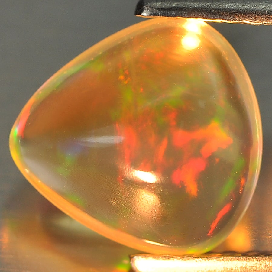 Natural Multi Color Opal 1.62 Ct. Pear Cabochon Shape 9 x 8.5 Mm Gemstone from Ethiopia (1 of 3)