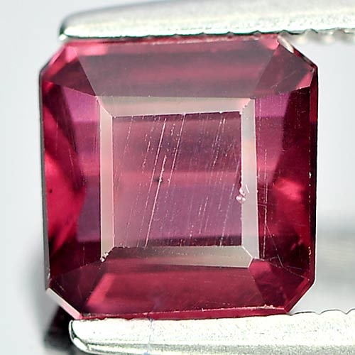 Natural Purplish Pink Rhodolite Garnet 1.73 Ct. Octagon Shape 6.3 Mm Gemstone From Madagascar (1 of 3)