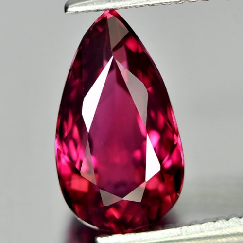 Natural Purplish Pink Tourmaline 1.94 Ct. VVS Pear Shape 10.7 x 6.2 Mm. Unheated Gemstone From (1 of 3)