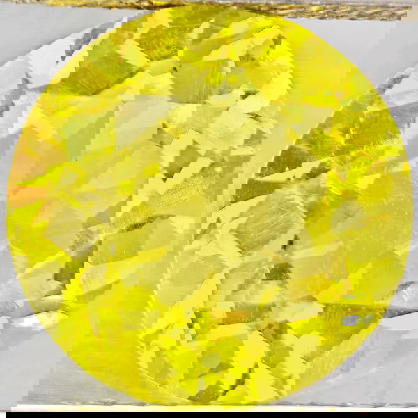 Natural Yellow Lemon Quartz 4.68 Ct. Round Shape 11.1 Mm Gemstone From Brazil (1 of 3)