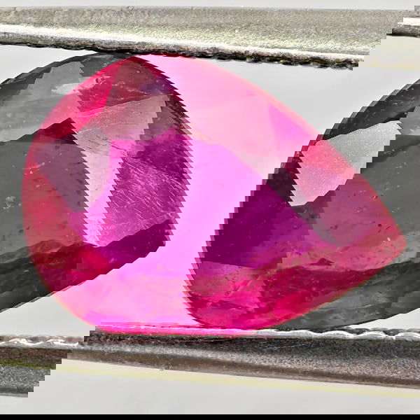 Natural Natural Purplish Red Ruby 2.13 Ct. Pear Shape 9.2 x 6.9 Mm Gemstone From Madagascar (1 of 3)