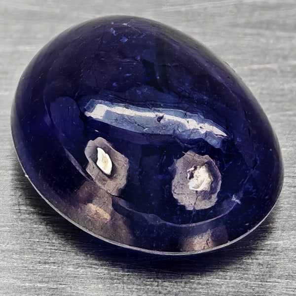 Natural Blue Sapphire 4.25 Ct. Oval Cabochon Shape 9.8 x 8 Mm Gemstone From Madagascar (1 of 3)