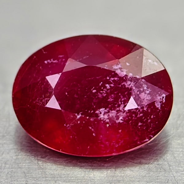 Natural Red Ruby 2.63 Ct. Oval Shape 9.1 x 7 Mm Gemstone From Madagascar (1 of 3)