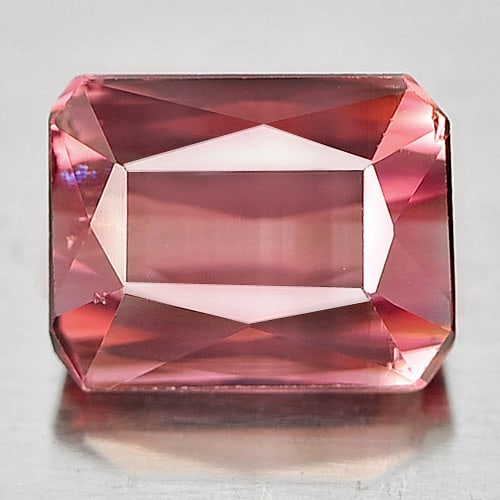 Natural Pink Tourmaline 1.25 Ct. Octagon Shape 6.6 x 5.2 Mm. Unheated Gemstone From Nigeria (1 of 3)