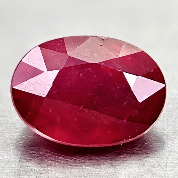 Natural Red Ruby 3.26 Ct. Oval Shape 9.4 x 6.8 Mm Gemstone From Madagascar (1 of 3)