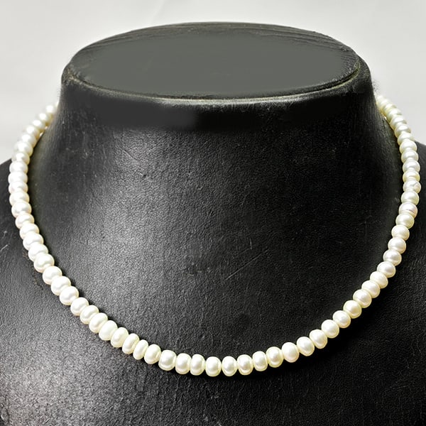 Natural White Pearl Beads Strand 111.88 Ct. Length 16 Inch. Gemstones From China (1 of 3)